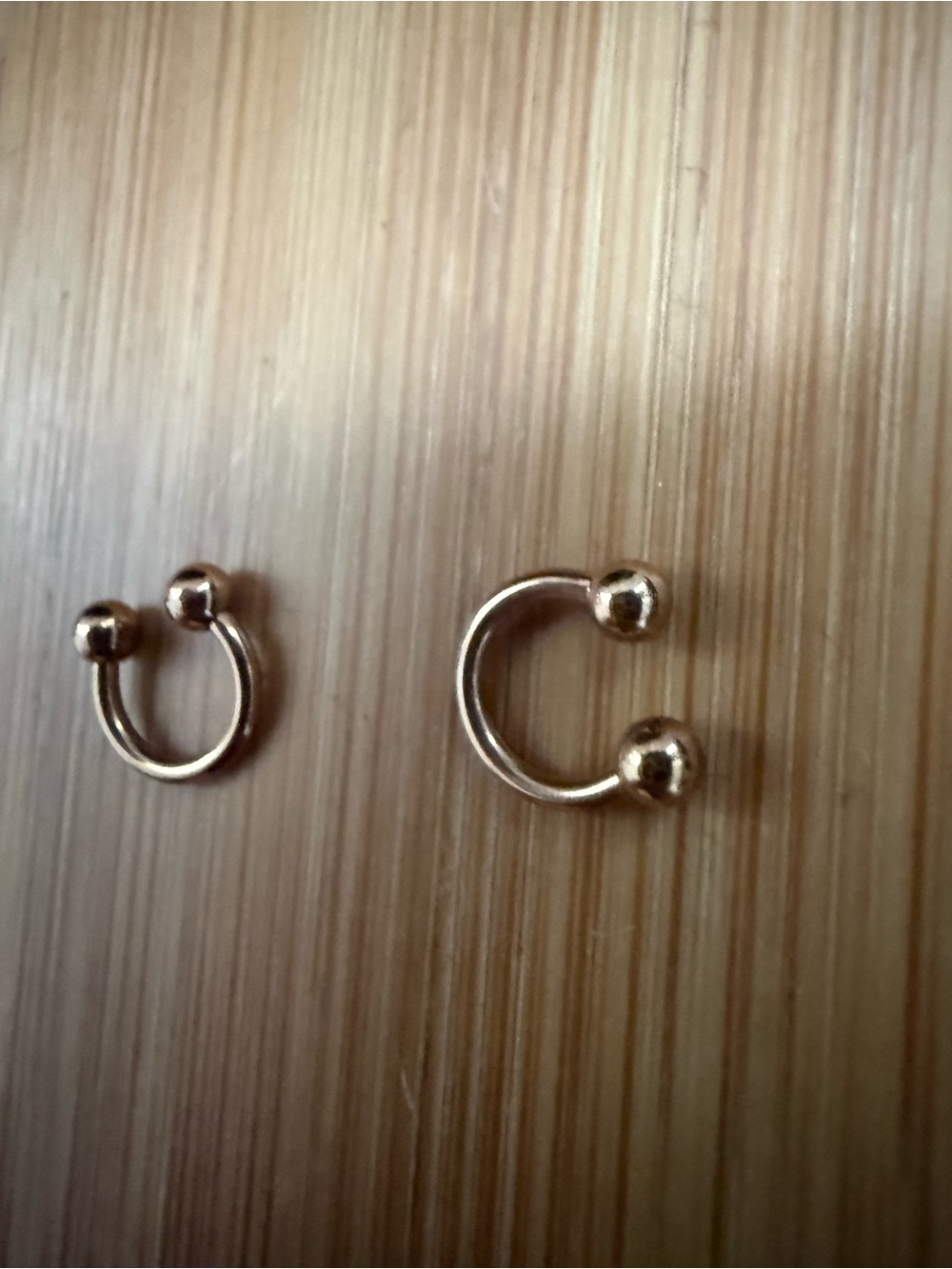 Gold Open Hoop Ring body jewelry - 2 set